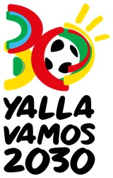Logo Yalla Vamos 2030 – Mondiali 2030 in Marocco, Spagna e Portogallo
